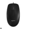 Chuột có dây Logitech B100 Dây dài 1m8, thiết kế ôm tay, thuận cả 2 tay