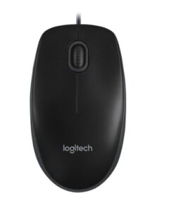 Chuột có dây Logitech B100 Dây dài 1m8, thiết kế ôm tay, thuận cả 2 tay