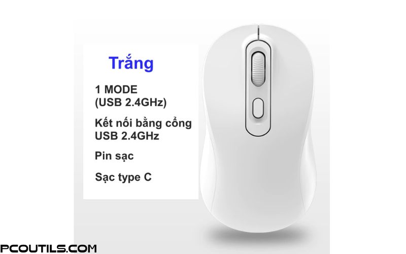 Chuột Không Dây A273 Chống Ồn Tích Hợp Pin Sạc Kết Nối Bluetooth