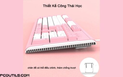 Bàn Phím Im Lặng Có Dây Của Acer Phối màu đôi Có Đèn LED