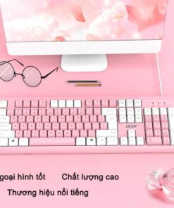 Bàn Phím Im Lặng Có Dây Của Acer Phối màu đôi Có Đèn LED